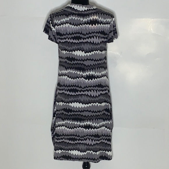 Klozlyne Abstract Print Collar Dress NWT - Picture 6 of 7